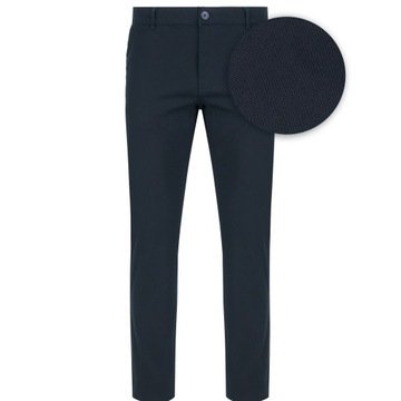 Granatowe bawełniane spodnie casualowe Pako Lorente roz. W32 L32