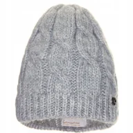 Czapki damskie - Czapka zimowa damska BELLA Jasny szary - miniaturka - grafika 1