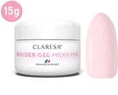 Żele do paznokci - CLARESA BUILDER GEL Milky Pink -15 g - miniaturka - grafika 1
