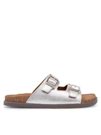 Buty dla dziewczynek - Lasocki Young Klapki PORTA CI12-PORTA-08 Srebrny - miniaturka - grafika 1