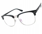 Okulary korekcyjne, oprawki, szkła - Okulary do Czytania Korekcyjne Retro +1.00 - miniaturka - grafika 1