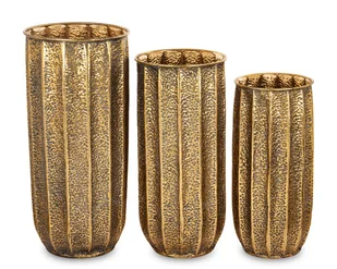 Osłonka Metalowa Kpl. 3 Szt. Metalowa Doniczka - Donice - miniaturka - grafika 1