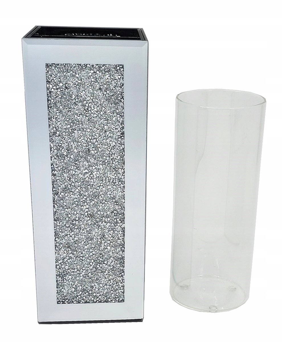 OUTLET PS- 33 WAZON LUSTRZANY OSŁONKA FLAKON SZKLANY KRSZYTAŁ CRYSTAL M-25