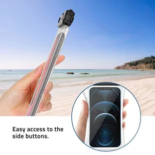 Tech-Protect UNIVERSAL WATERPROOF CASE BLACK/CLEAR - Etui i futerały do telefonów - miniaturka - grafika 3