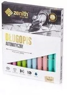 Zenith Długopis automatyczny 7 pastel 10 sztuk mix Astra - Przybory szkolne - miniaturka - grafika 2