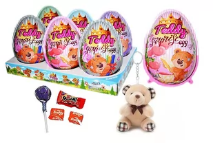 Jajko Z Zabawką Miś Teddy  + Słodycze 20 G - Cukierki - miniaturka - grafika 1
