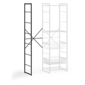 Szafy i regały magazynowe - Dodatkowy regal do szafy otwartej, 2020 x 585 x 460 mm, czarny - miniaturka - grafika 1