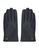 Rękawiczki - Tommy Hilfiger Rękawiczki Męskie Essential Flag Leather Gloves AM0AM11482 Granatowy - miniaturka - grafika 1