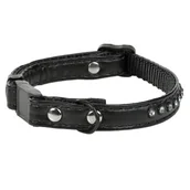 Obroże dla kotów - MORE Obroża z kryształami czarny - miniaturka - grafika 1