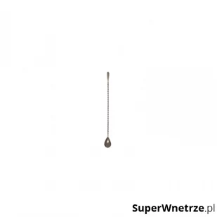 Łyżka barmańska 33,5 cm stalowa kod: BPR-033S + Sprawdź na SuperWnetrze.pl - Shakery barmańskie - miniaturka - grafika 1