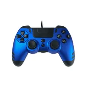 Kontrolery do Playstation - Lexip METALTECH Niebieski USB Gamepad Analogowa/Cyfrowa PC, PlayStation 4 - miniaturka - grafika 1