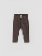 Spodenki dla niemowląt - Reserved - Legginsy z efektem sprania - ciemnobrązowy - miniaturka - grafika 1