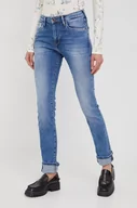 Spodnie damskie - Pepe Jeans jeansy damskie high waist - miniaturka - grafika 1