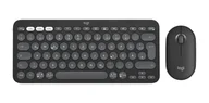 Zestawy myszka + klawiatura - Logitech 920-012203 klawiatura Dołączona myszka Uniwersalne RF Wireless + Bluetooth QWERTZ Niemiecki Grafitowy 920-012203 - miniaturka - grafika 1