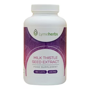Lymeherbs, Milk Thistle (Ostropest plamisty) 200mg, 180 kapsułek - Suplementy naturalne - miniaturka - grafika 1
