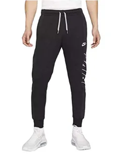 Nike Męskie spodnie dresowe Nike Sportswear Noir/Noir/Gris Particule/Blanc S - Spodnie męskie - miniaturka - grafika 1