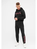 Spodnie sportowe męskie - Bench Strój sportowy "Calvin" w kolorze czarnym - miniaturka - grafika 1