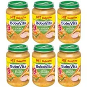 Dania dla dzieci - BoboVita Warzywa ze schabem i kluseczkami po 9 miesiącu Zestaw 6 x 190 g - miniaturka - grafika 1
