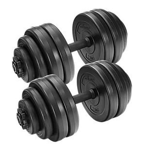 Zestaw hantli 2x15kg, 2 x 15kg, hantle, 16 talerzy - Hantle i ciężarki - miniaturka - grafika 1