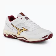 Buty sportowe damskie - Buty do piłki ręcznej damskie Mizuno Wave Phantom 3 white/cabernet/mp gold - miniaturka - grafika 1