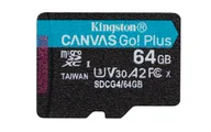 Karty pamięci - Kingston Technology Canvas Go! Plus 64 GB MicroSD UHS-I Klasa 10 SDCG4/64GBSP - miniaturka - grafika 1