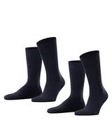 Skarpetki męskie - ESPRIT Mężczyźni Skarpety Basic Easy 2-Pack M SO Bawełna jednokolorowe 2 Pak, Niebieski (Marine 6120), 47-50 - miniaturka - grafika 1