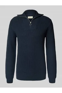 Bluza z kołnierzem i detalem z logo model DENO - Blend - Bluzy męskie - miniaturka - grafika 1