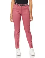 Spodnie damskie - Tommy Hilfiger Damskie spodnie chinosy Hailey Slim Co Twill, Mglisty czerwony, 34W - miniaturka - grafika 1