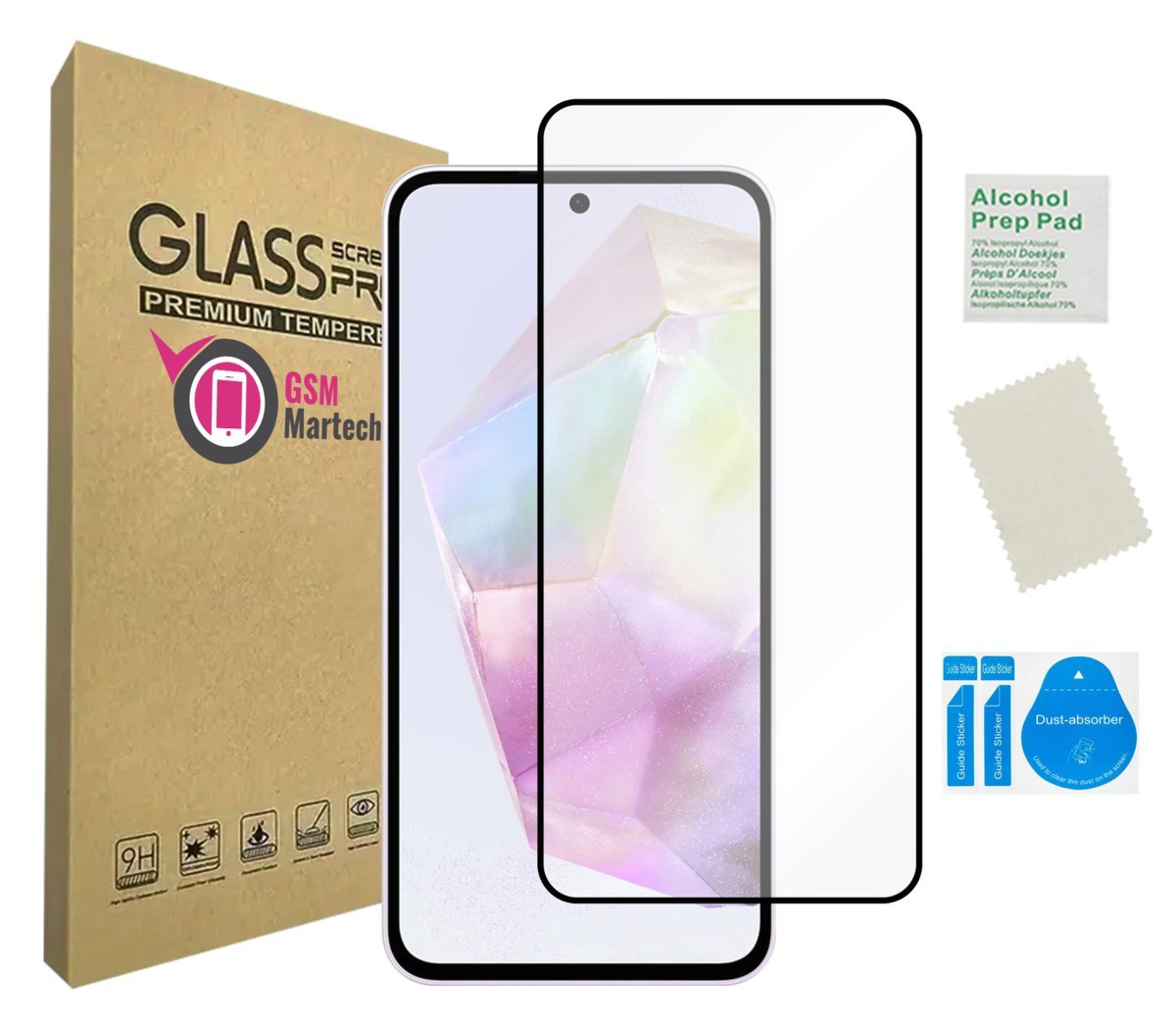 Szkło na cały ekran do SAMSUNG GALAXY A36 / A56 5G ochrona czarna ramka HD