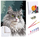 Malowanie po numerach - Zestaw do malowania po numerach dla dzieci, 20x30 cm, Majestatyczny Pers - miniaturka - grafika 1