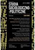 Czasopisma - Studia Socjologiczno-Polityczne... nr 2(17)/2022 - miniaturka - grafika 1
