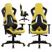 Fotele gamingowe - KRAKEN Fotel KRAKEN Żółty 5907564504126 - miniaturka - grafika 1
