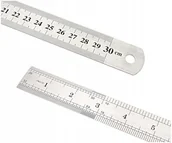 Inne urządzenia pomiarowe - Linijka Nierdzewna Liniał Przymiar Liniowy 30 cm - miniaturka - grafika 1