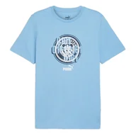 Koszulki męskie - Koszulka męska Puma 77777439 MCFC FTBL CULTURE Niebieska - miniaturka - grafika 1