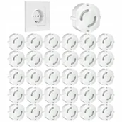 Zabezpieczenia dla dzieci - Zabezpieczenie do kontaktu nakładka osłona gniazdka dziecko 30 sztuk - miniaturka - grafika 1