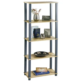 Regał na książki i dekoracje 5 półek 147 cm - Regały - miniaturka - grafika 1