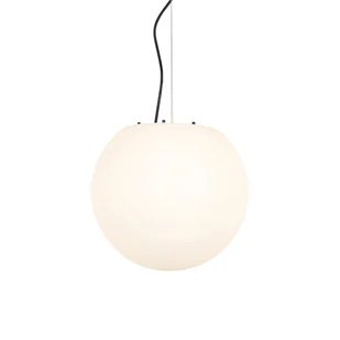 QAZQA Nowoczesna zewnętrzna lampa wisząca biała 35 cm IP65 - Nura - Lampy sufitowe - miniaturka - grafika 1