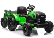 Pojazdy elektryczne dla dzieci - Traktor Na Akumulator CH9959B Z Przyczepą Jasno Zielony 24V - miniaturka - grafika 1