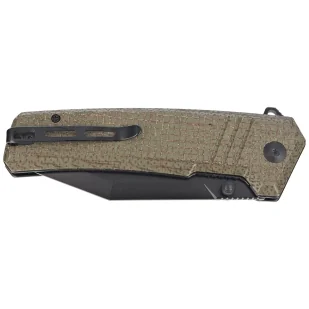 Nóż składany Civivi Bhaltair Green Burlap Micarta, Black 14C28N (C23024-3) - Noże - miniaturka - grafika 7