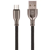 Kable USB - Forever Kabel micro-USB Tornado czarny 1m 3A - miniaturka - grafika 1