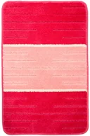 Dywaniki łazienkowe - Dywanik Łazienkowy Como Pink Róż Krem Pasy-50x80 cm - miniaturka - grafika 1