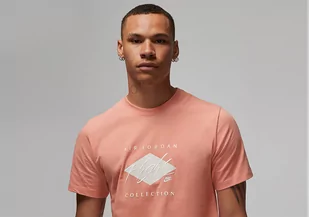 Nike Air Jordan Flight Essential Crew Tee Lightmadder Root - Koszulki męskie - miniaturka - grafika 1