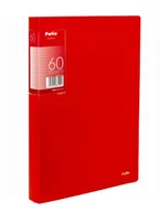 Pozostałe akcesoria dla plastyków - Teczka A4 Z 60 Koszulkami Clear Book Prążki Patio Czerwony - miniaturka - grafika 1