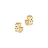 Biżuteria dla dzieci - Srebrne Pozłacane kolczyki 925 Wzorzyste Ażury - miniaturka - grafika 1