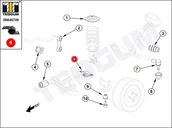 Wahacze - Silentblok wahacza TEDGUM 00640749 20201AA030 - miniaturka - grafika 1