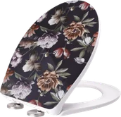 Deski sedesowe - LIVARNO® Deska sedesowa Premium z duroplastu (Kwiaty) - miniaturka - grafika 1