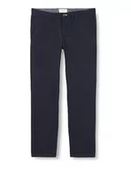 Spodenki męskie - GANT Męskie spodnie Slim Twill Chinos, klasyczne, granatowe, standardowe, morski, 31W / 34L - miniaturka - grafika 1