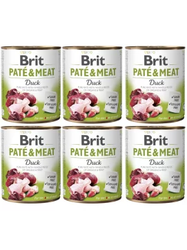 Brit Pate & Meat Dog Duck KACZKA 800g DARMOWA DOSTAWA od 95zł +DO 3% ZWROTU W PROGRAMIE LOJALNOŚCIOWYM BR-PATE-DU-800