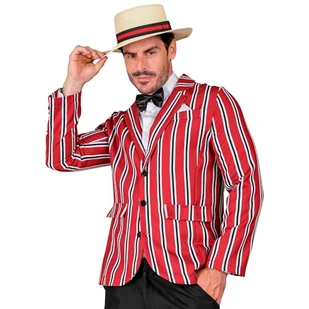 W WIDMANN MILANO Party Fashion - Kostium w stylu lat 20., marynarka, mucha, kapelusz, panowie, showman, kostium karnawałowy - Krawaty i muchy męskie - miniaturka - grafika 1