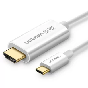 UGREEN Kabel USB-C do HDMI MM121, 4K, 1.5m (biały) - Kable - miniaturka - grafika 1